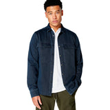 Good Man Brand Twill Knit Stadium Shirt Jacket