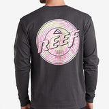 Reef Mens Venice(phantom) Size X-Large Long Sleeve Graphic T-Shirt