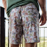 Burlebo Men's Everyday Shorts (Driftwood Camo - Grey)