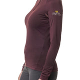 Kastel Denmark Women's Lightweight Crewneck Sun Shirt | 1/4 Zip Athletic Tops | UPF 30+ Protection