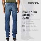 Hudson Jeans Mens Blake Slim Straight Cotton 34" Inseam Jeans