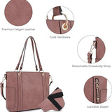 JESSIE & JAMES Austin Whipstitching Concealed Carry Tote Bag Top Handle Purse