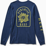 Reef Mens Blues/Insignia Blue Size Medium Long Sleeve Graphic T-Shirt