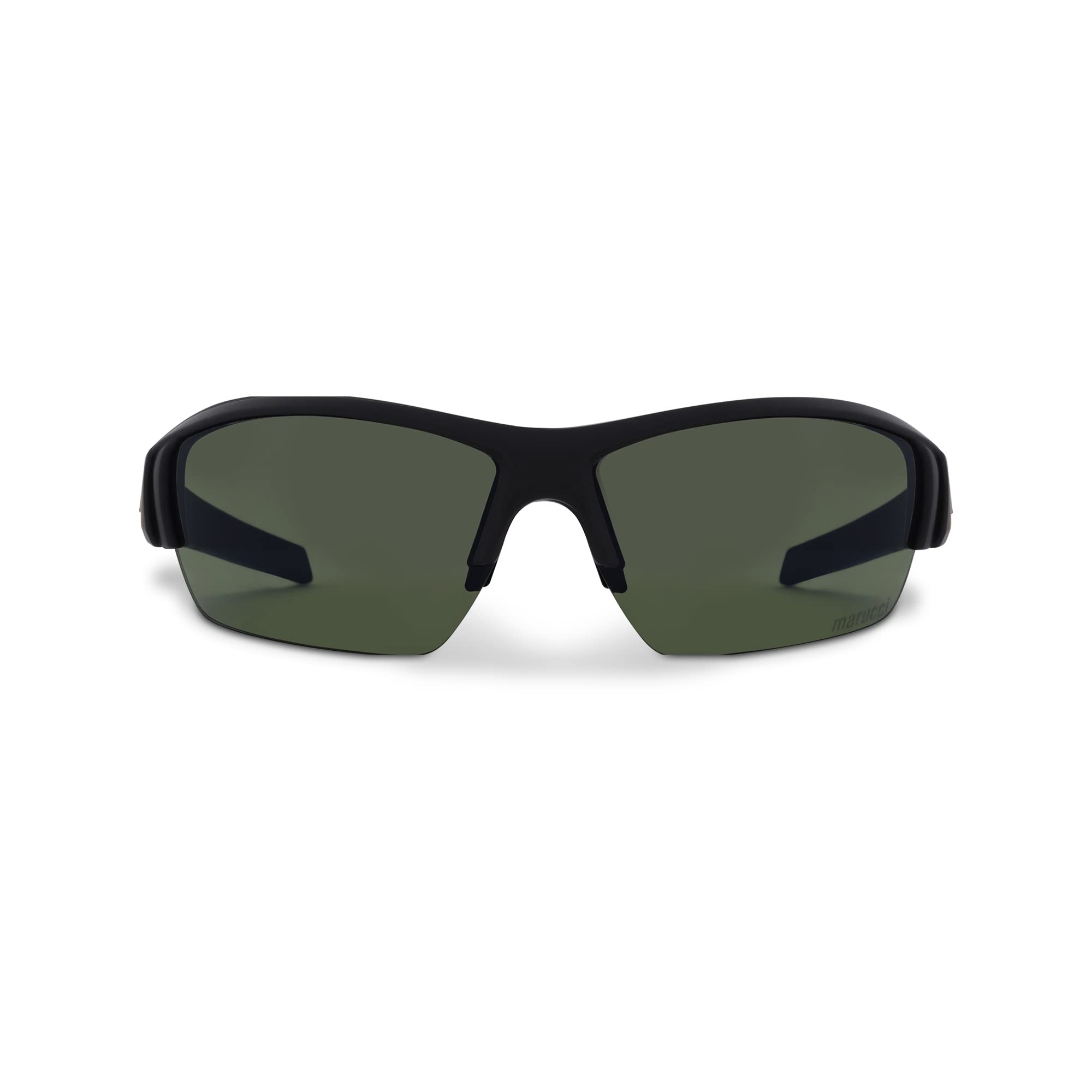 Marucci On-Field V108 2.0 Matte Black-Green With Blue Mirror Sunglasses