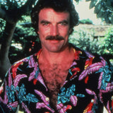 Paradise Found Mens Jungle Bird Tom Selleck Magnum PI Red Medium Rayon Shirt