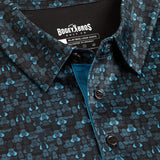 Bogey Bros Men's 4 Way Stretch Short Sleeve Golf Polo Shirt (Mixed, Eyes Up Here - Zapped)