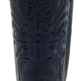 Corral Women's L5464 All Black Tooled-Inlay Square Toe Western Boots