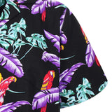 Paradise Found Mens Jungle Bird Tom Selleck Magnum PI Red Medium Rayon Shirt
