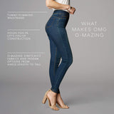 Coco + Carmen OMG Tummy-Slimming Skinny Ankle Jeans