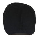 Boston Scally Co. The Scapper Newsboy Flat Cap Black 6-Panel Fitted Hat