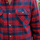 Burlebo Men's Flannel Mid-Weight Long Sleeve Shirt