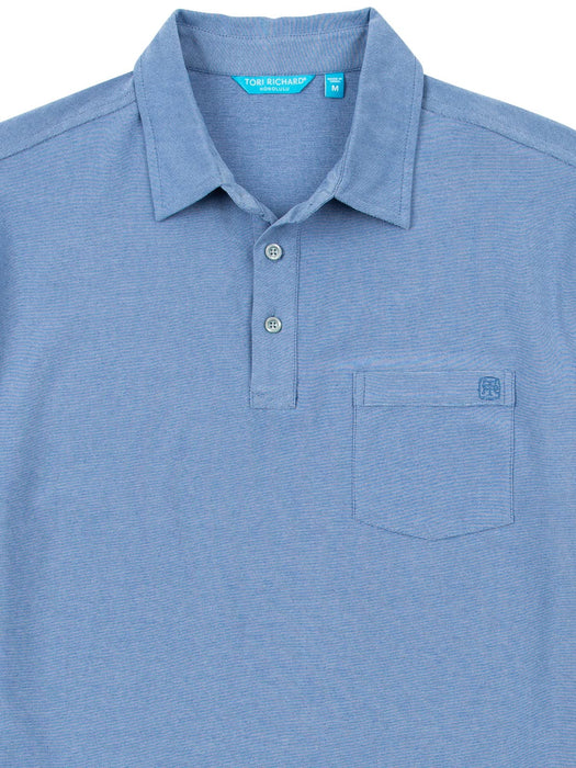Tori Richard Men's Passport Hibiscus Medium Short Sleeve Polo Golf Shirt