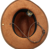 Henschel Brown/Oiled Small Weekend Walker 1154 100% Leather UPF 50 Hat