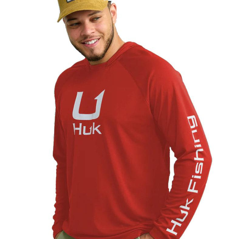 HUK Icon X Hoodie, Fishing Shirt with Sun Protection for Men