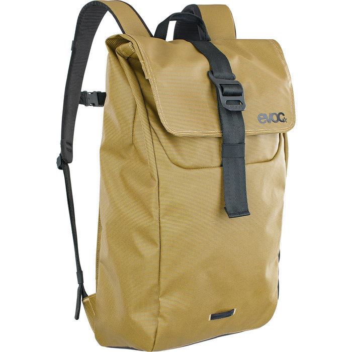 Evoc Duffle Backpack 16L Curry/Black Roll Tab Waterproof Travel Bag
