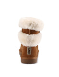Bayton Women's Mara Chestnut Size 9 Faux Fur Fashion Boot