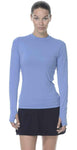 BloqUV Women's X-Large Indigo 24/7 Quick Dry Crew Neck Shirt
