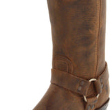 The Frye Company Womens Tan Harness 12R Size 11 Oiled Leather Boots