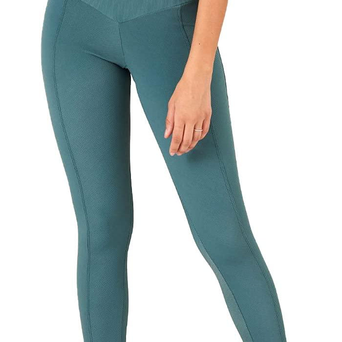 Onzie Sweetheart Pale Cacti Rib X-Small Midi Leggings - Sports by Sager