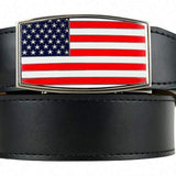 Nexbelt Heritage Go-In! Series USA White Smooth Leather w/ Chrome Buckle Belt