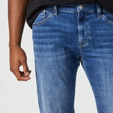 Mavi Men's Zach Mid Foggy Feather Blue Size 32/32 Straight Leg Regular Fit Jeans