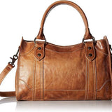 Frye Melissa Zip Satchel Leather Handbag