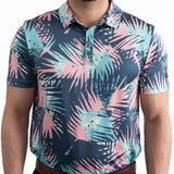 Yatta Golf Mens Standout Performance Short Sleeve Golf Polo Shirt