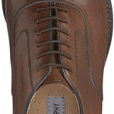 Johnston & Murphy Melton Cap-Toe Tan Italian Calfskin Size 11 Dress Shoes