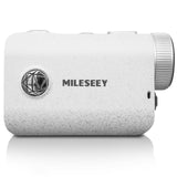 MiLESEEY Pocket Golf Rangefinder with Slope on/Off, 0.1s Flag Lock Pulse Vibration, IP65 Waterproof,1000 Yards Rechargeable Laser Range Finder Golfing, 7.5° Wide Field of View, Scan Measurement