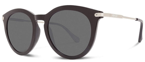 Abaco Women's Bella Gloss Black/Grey Polarized Sunglasses