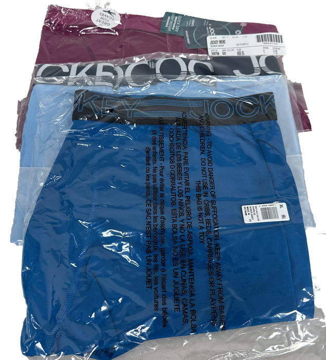 Jockey Men's Variety Pack X-Large 3 Pack Assorted Colors Boxer Brief Underwear