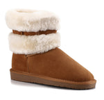 Bayton Women's Mara Chestnut Size 9 Faux Fur Fashion Boot