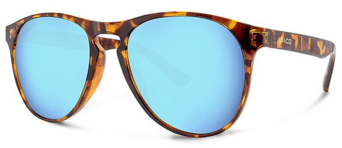 Abaco Men's Logan Tortoise/Caribbean Blue Polarized Sunglasses