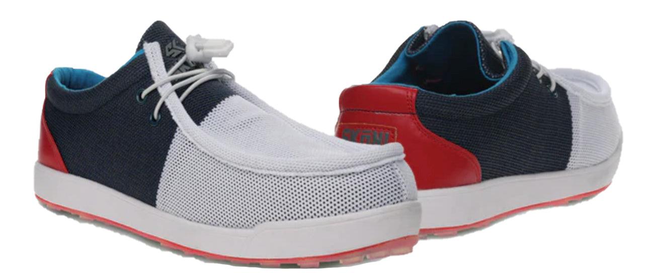 SKONI Men's Slip-On  Lightweight Moc Toe Golf Shoe