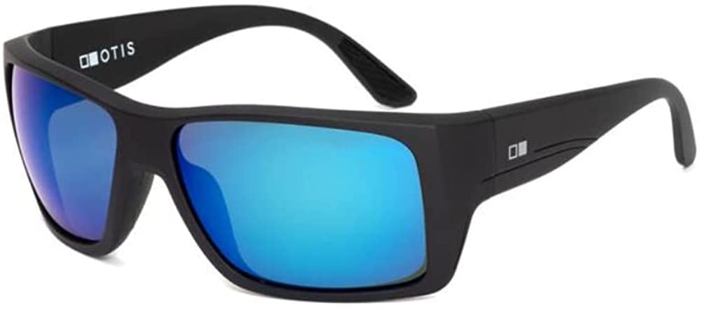 Otis Eyewear Coastin Reflect Matte Black Mirror Blue Polarized Lens Sunglasses