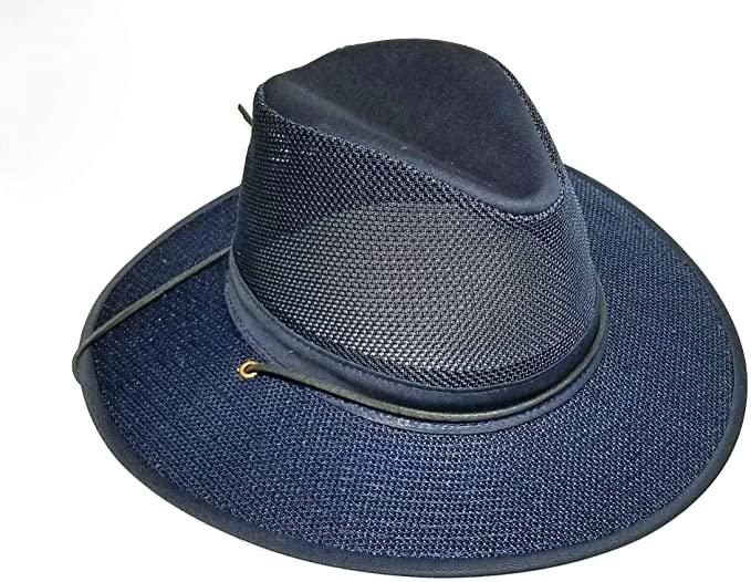 Henschel XX-Large Navy Aussie Breezer Crushable 5310 Cotton w Mesh Crown UPF 50 - Sports by Sager