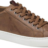 Johnston & Murphy Men's Banks Lace-To-Toe Retro Style Tan Size 8.5 Shoes