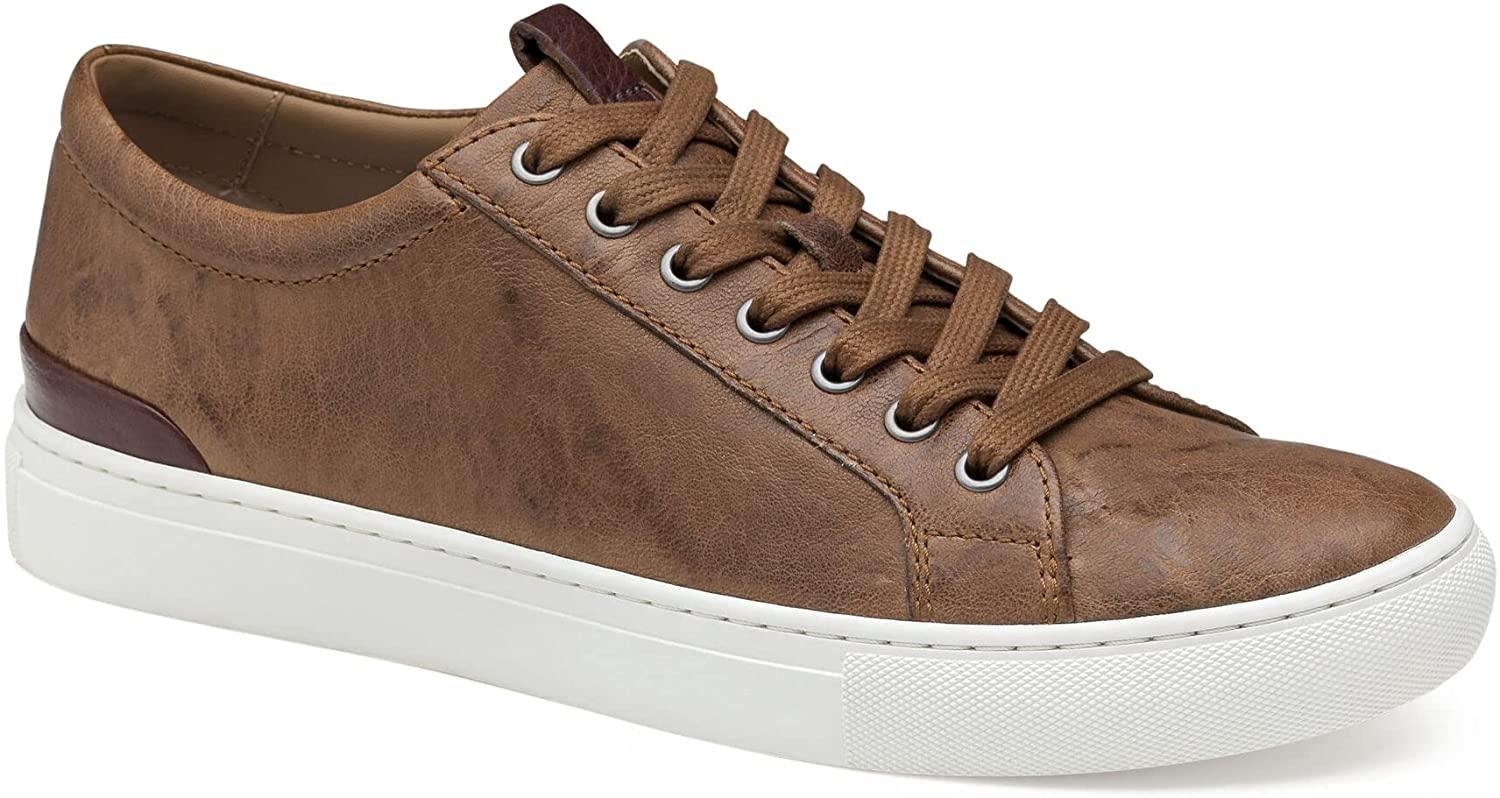 Johnston & Murphy Men's Banks Lace-To-Toe Retro Style Tan Size 8.5 Shoes