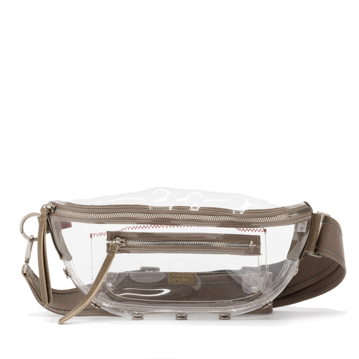 Hammitt Women's Clear Pewter/Brushed Silver Charles Crossbody Belt Bag
