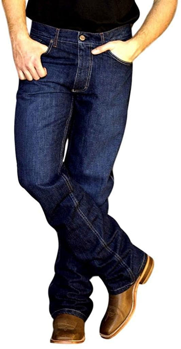 Kimes Ranch Men's Dillon Indigo 38W x 34L Wide Boot Cut Jeans