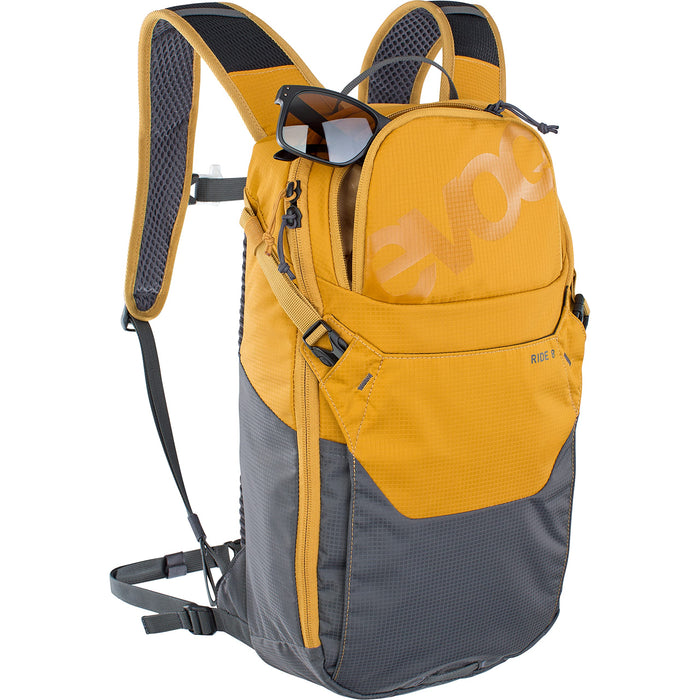 Evoc Ride 8 Hydration Bag Volume 8L Bladder: Included (2L) Carbon/Grey Backpack