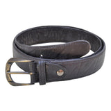Tag Safari Buffalo Skin Genuine Leather Belt, Brass Buckle Fully Adjustable Made In Africa