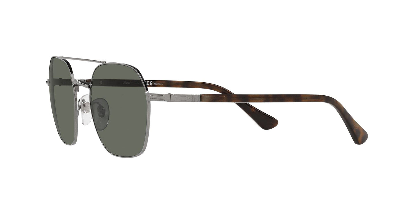 Persol Men's PO2483S Gunmetal with Green Polarized Lens Designer Sunglasses
