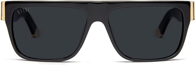 9FIVE 22 Black & 24k Gold Sunglasses - CR-39 Gradient Sunglasses