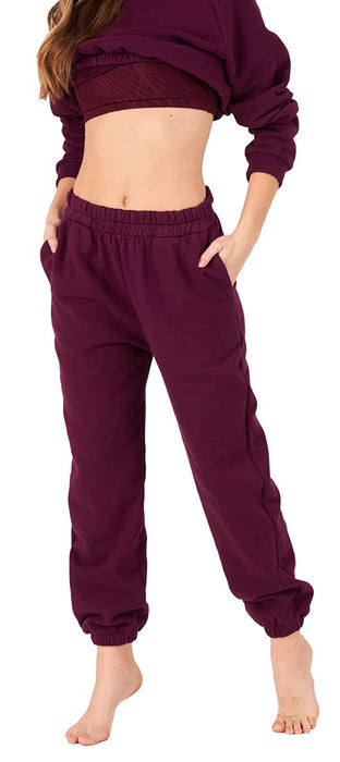 Onzie Women's Varsity Sweatpants Small/Medium Fig Lounge Wear