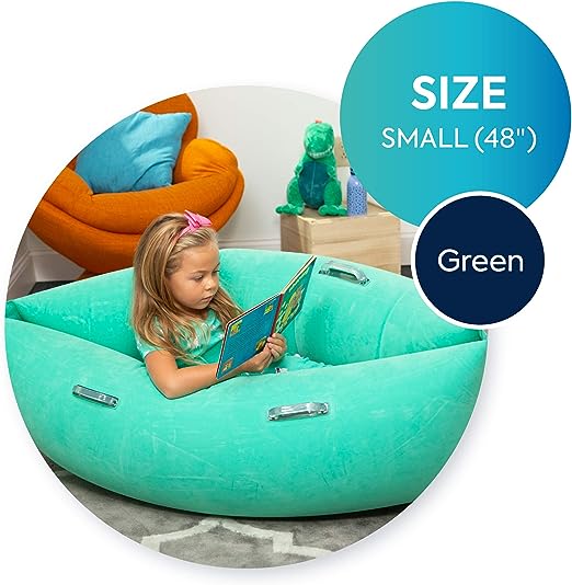Bouncyband Comfy Therapeutic Inflatable Peapod Sensory Chair For Kids —  Sports by Sager