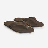 Hari Mari Men's Fields Tan/Olive Size 10 Memory Foam and Arch Support Flip Flops