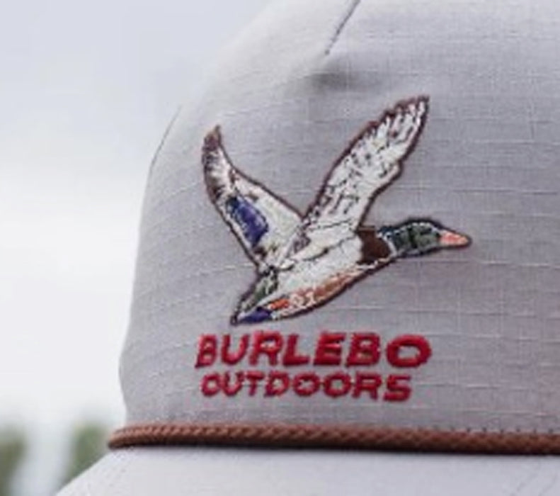 Burlebo Men's Gray Burlebo Outdoors Snapback Duck Cap