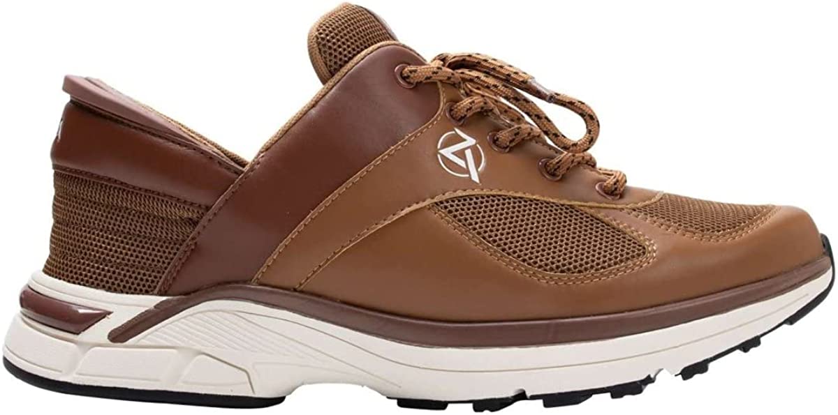 Zeba Men's Brown Size 11.5 Hands Free Slip-On Walking Shoes
