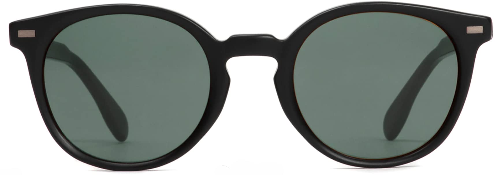 Otis Eyewear Omar Vintage Matte Black Grey Polarized Mineral Lens Sunglasses